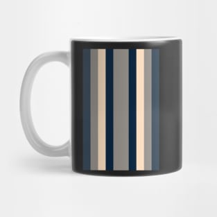 60S Stripes Blue Mug